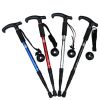 Four-Section Curved Handle Trekking Pole for Camping